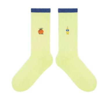 Jungfeld Socken Orange light matcha
