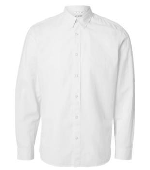 Selected Noos Hemd Leinen weiss