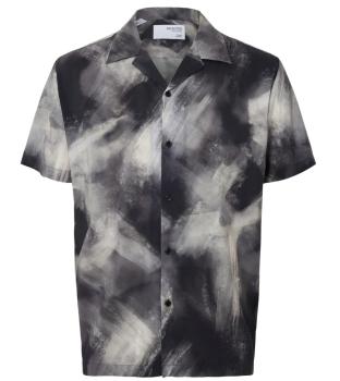 Selected Hemd kurzarm  black strock