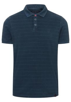 Timezone Tonal Striped Poloshirt eclipse