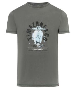 Timezone Scooter Print T-Shirt grey