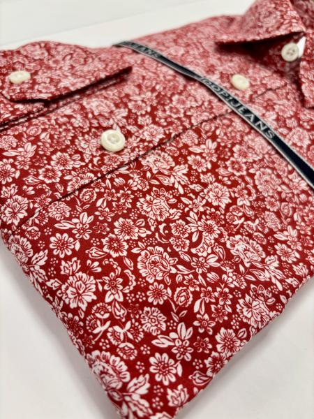 JOOP! Hanson Hemd rot/Blumen