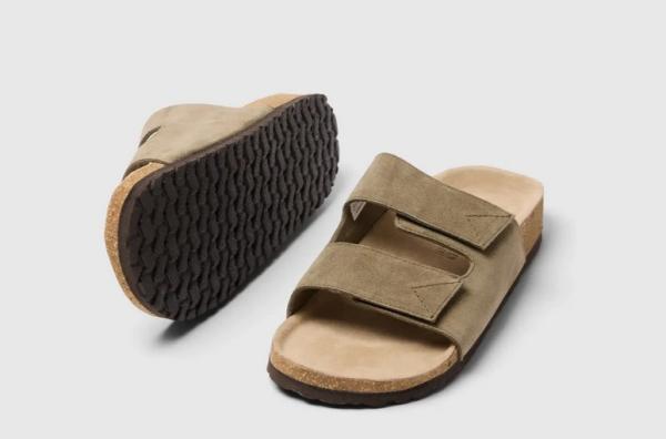 Selected Strap Slider Bastian Leaf