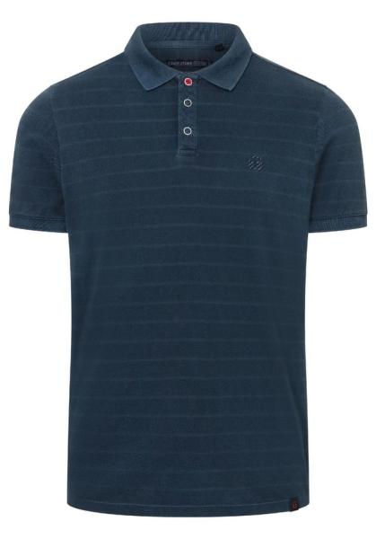 Timezone Tonal Striped Poloshirt eclipse