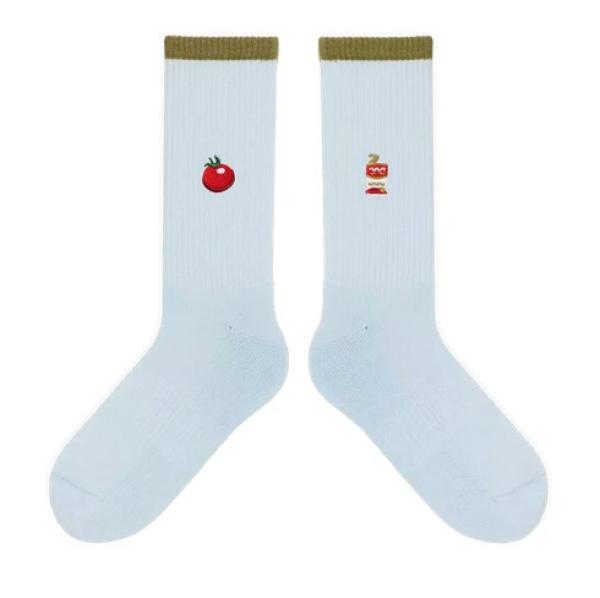 Jungfeld Socken Tomato baby blue