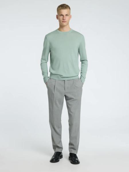 Selected Leroy Hose mit Bundfalten