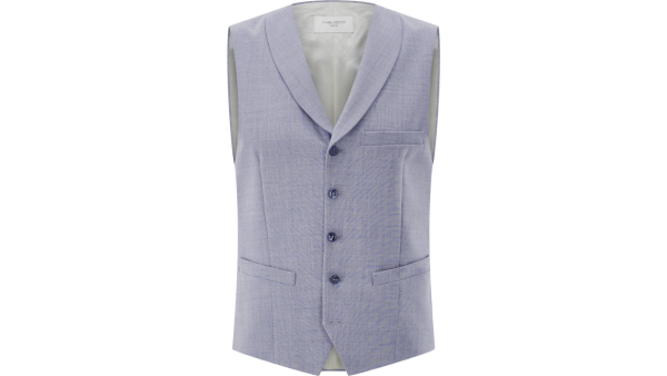 Carl Gross Weste Warren hellblau
